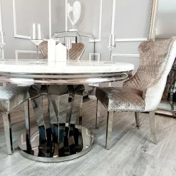 Furniture Imports LTD Phoenix Marble Round Dining Table