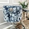 Furnish LUXURY BARSTOOLS Valentino Barstool Lustro Crushed Velvet