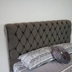 FIL SANTIAGO PLUSH VELVET BEDSTEAD BED COLLECTION