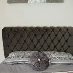 FIL SANTIAGO PLUSH VELVET BEDSTEAD BED COLLECTION