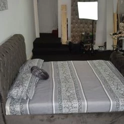 FIL SANTIAGO PLUSH VELVET BEDSTEAD BED COLLECTION