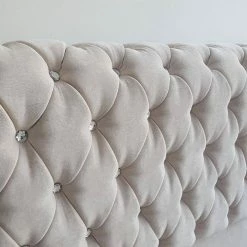 BESPOKEZ Santiago Plush Velvet Bedstead