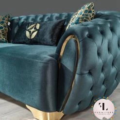 TURKISH Rubix Sofa 3+2 Range Plush Velvet - Choose Combination DUBAI SOFA COLLECTION