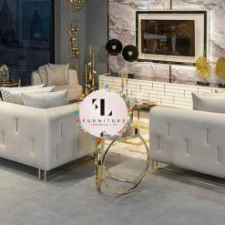 Furniture Imports LTD Karze 3+2 Seater Plush Velvet DUBAI SOFA COLLECTION