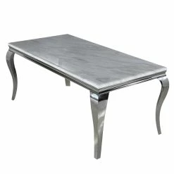 Furnish Imperial Marble/Glass Dining Table Only - Many Sizes & Colours