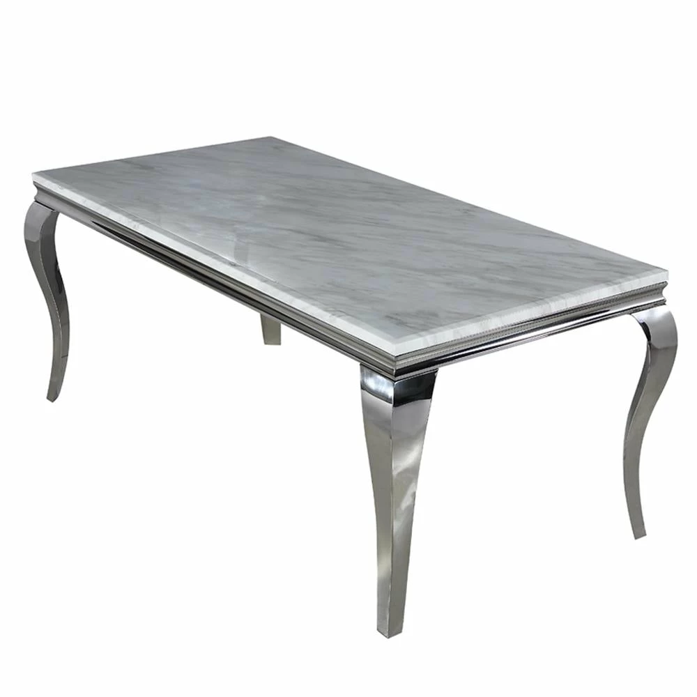 Furnish Imperial Marble/Glass Dining Table Only - Many Sizes & Colours