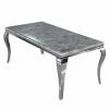Furnish Imperial Marble/Glass Dining Table Only - Many Sizes & Colours