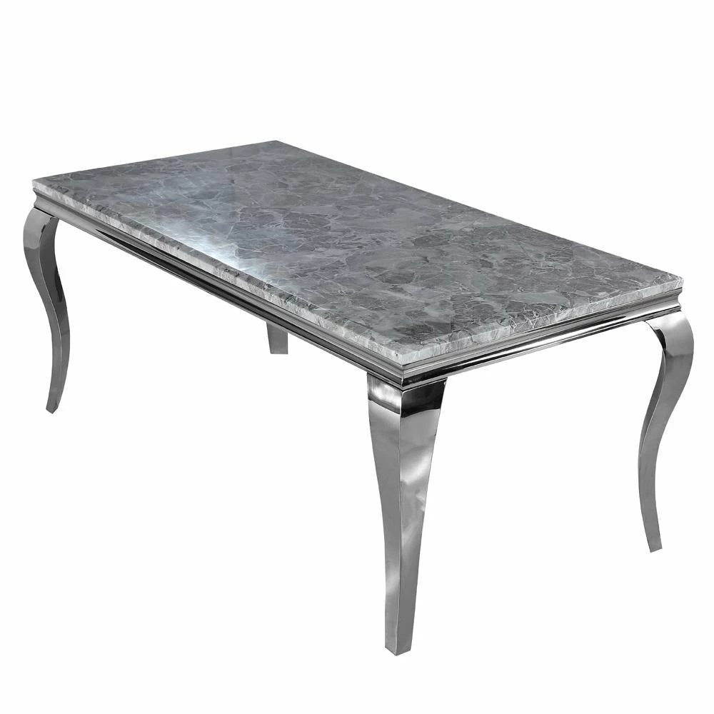 Furnish Imperial Marble/Glass Dining Table Only - Many Sizes & Colours