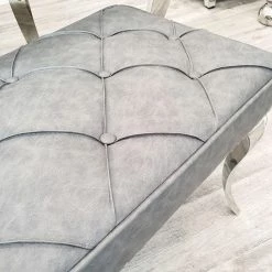 Furnish Louis Dining Bench - Leather DINING CHAIRS