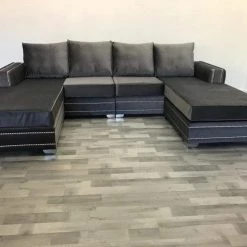 Velvetsofa SOFAS Ambassador Premium Velvet Double Chaise Corner Sofa Suite