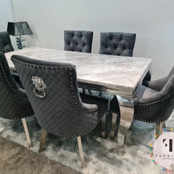 Furniture Imports LTD ALL DINING TABLE SET Chelsea Grey Dining Table Set + Majestic Chairs